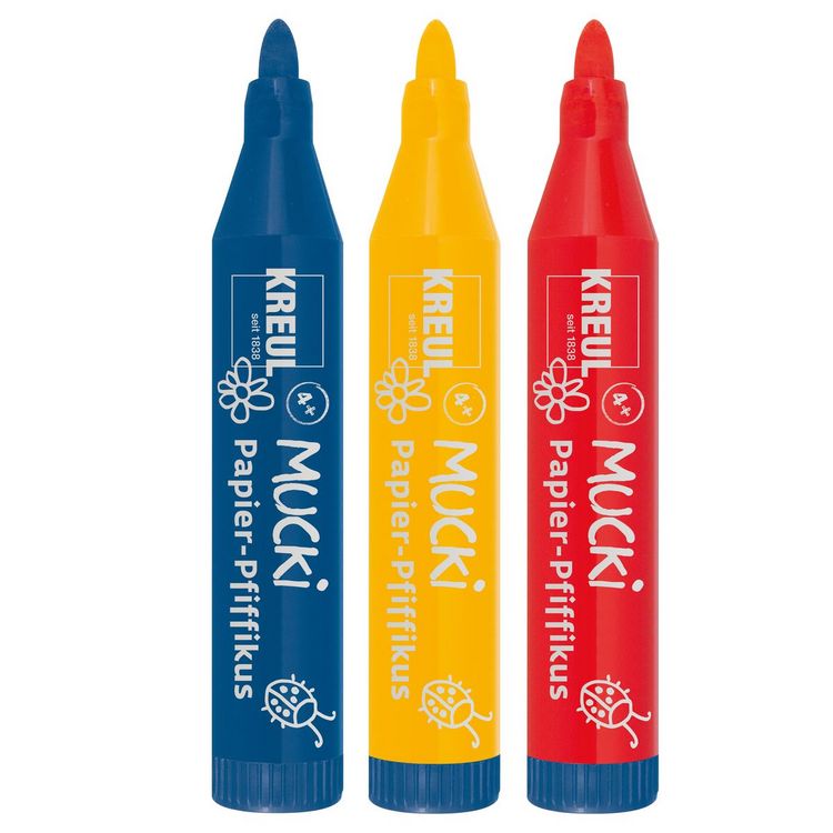 Produktbild: KREUL Aquarellstifte Set MUCKi Farben Spiel Kiste 17 Teile