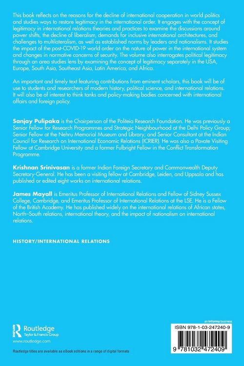 Produktbild: Power, Legitimacy, and World Order