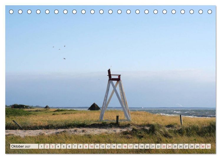 Produktbild: Ostseebad Wustrow K&uuml;stenimpressionen (Tischkalender 2027 DIN A5 quer), CALVENDO Monatskalender
