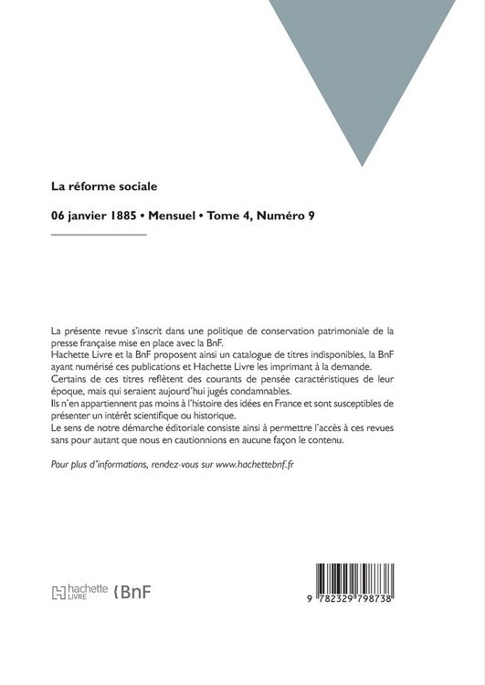 Produktbild: La r&eacute;forme sociale