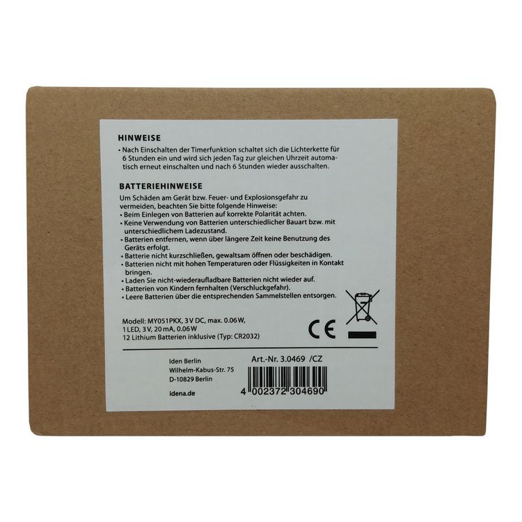 Produktbild: Idena LED Teelichter batteriebetrieben &Oslash;4x4,5cm 12 St&uuml;ck