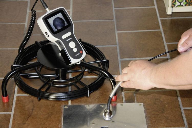 Produktbild: VOLTCRAFT Endoskop-Sonde Sonden-&Oslash; 28mm 10m Wasserdicht, LED-Beleuchtung