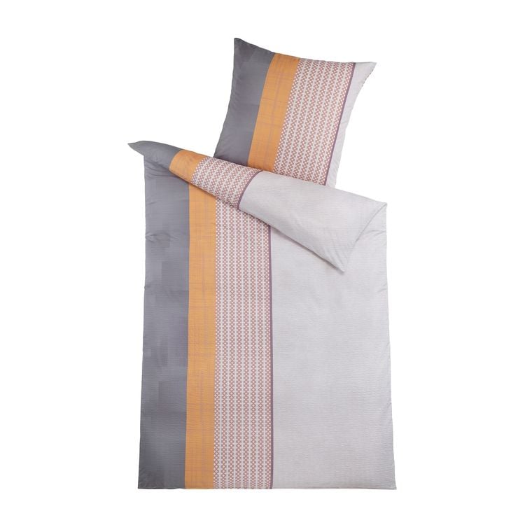 Produktbild: HTI-Living Seersucker Bettwäsche 2-teilig 80x80 135 x 200 Streifen