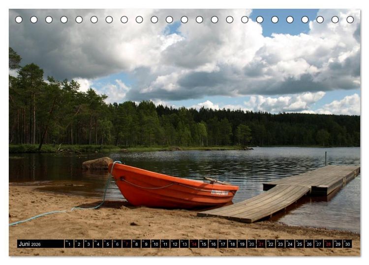 Produktbild: Schweden + Norwegen (Tischkalender 2026 DIN A5 quer), CALVENDO Monatskalender
