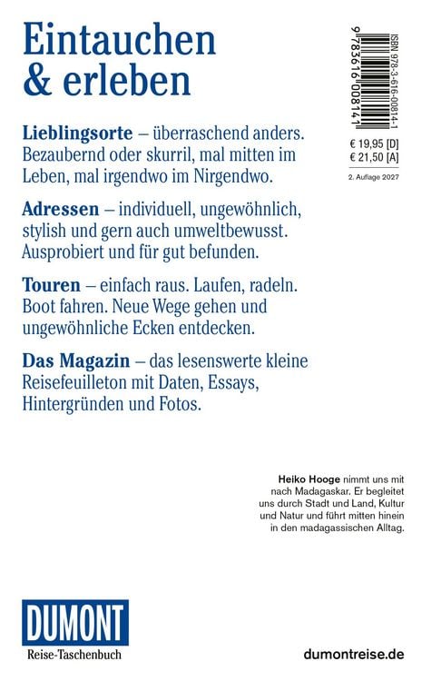 Produktbild: DUMONT Reise-Taschenbuch Reisef&uuml;hrer Madagaskar