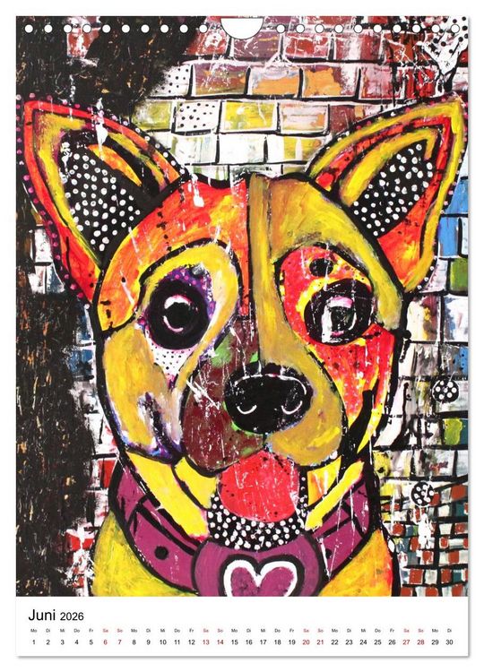 Produktbild: Pop Art Animals - Atelier Zippo (Wandkalender 2026 DIN A4 hoch), CALVENDO Monatskalender