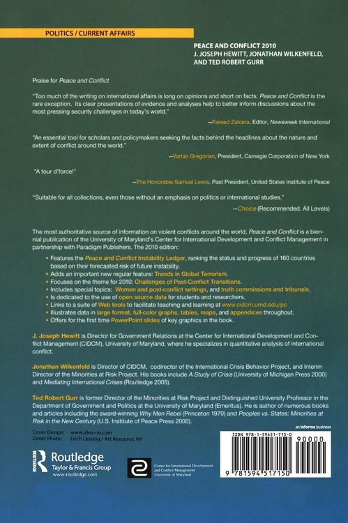 Produktbild: Peace and Conflict 2010