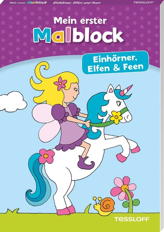 Produktbild: Mein erster Malblock. Einh&ouml;rner, Elfen und Feen