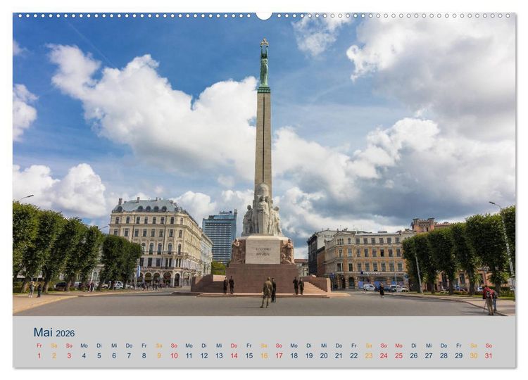 Produktbild: Charmante Baltische St&auml;dte entlang der Ostsee (Wandkalender 2026 DIN A2 quer), CALVENDO Monatskalender