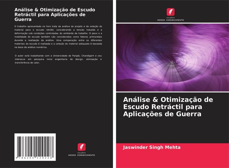 Produktbild: An&aacute;lise & Otimiza&ccedil;&atilde;o de Escudo Retr&aacute;ctil para Aplica&ccedil;&otilde;es de Guerra