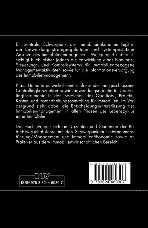 Produktbild: Immobiliencontrolling