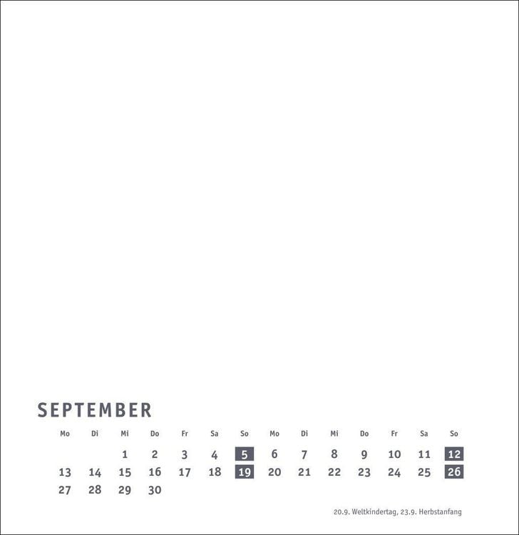 Produktbild: Premium-Bastelkalender wei&szlig; gro&szlig; 2027