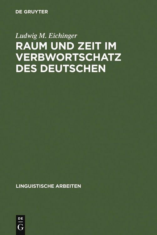 Produktbild: Raum und Zeit im Verbwortschatz des Deutschen