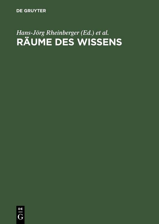 Produktbild: R&auml;ume des Wissens