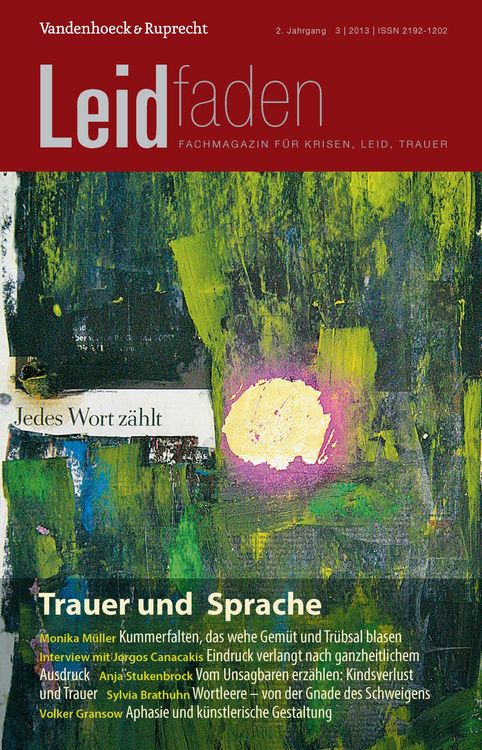 Produktbild: Trauer und Sprache - Jedes Wort z&auml;hlt