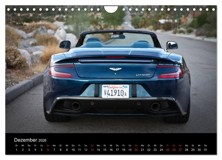 Produktbild: Aston Martin Vanquish Volante (Wandkalender 2026 DIN A4 quer), CALVENDO Monatskalender