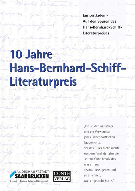 Produktbild: 10 Jahre Hans-Bernhard-Schiff-Literaturpreis