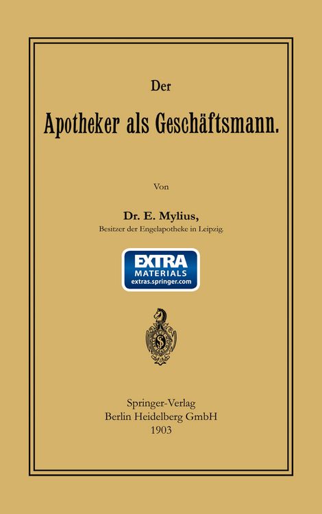 Produktbild: Der Apotheker als Gesch&auml;ftsmann