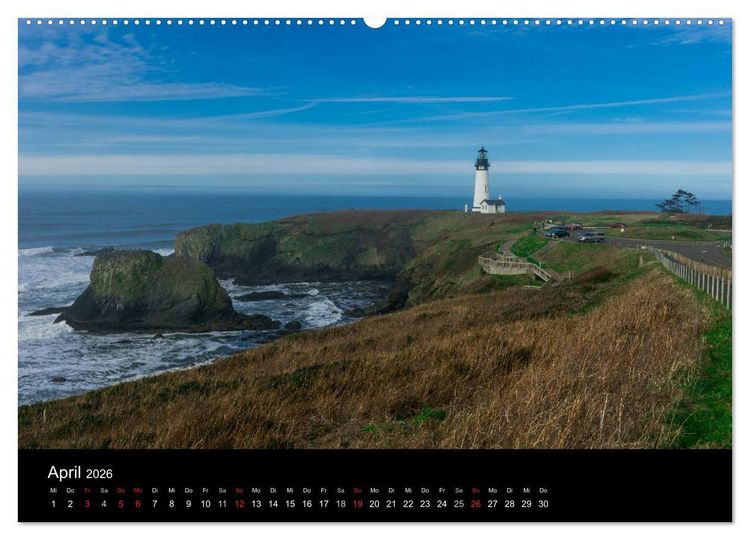 Produktbild: Die Oregon-K&uuml;ste (hochwertiger Premium Wandkalender 2026 DIN A2 quer), Kunstdruck in Hochglanz