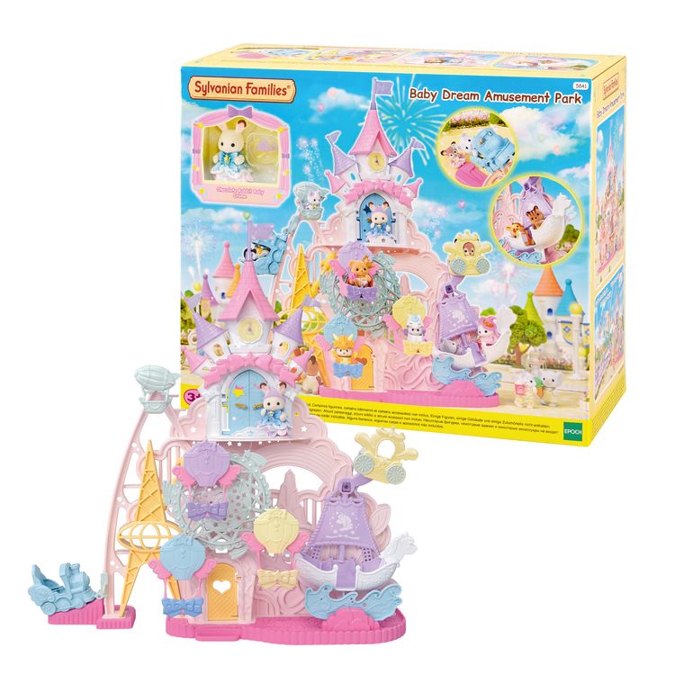 Produktbild: Sylvanian Families 5841 - Baby Dream Amusement Park, Freizeitpark Gl&uuml;ckstraum, Gro&szlig;es Spielset
