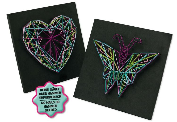 Produktbild: String Art Schmetterling & Herz, Faltschachtel