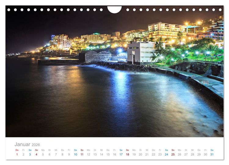 Produktbild: Funchal - Madeiras stolze Hauptstadt (Wandkalender 2026 DIN A4 quer), CALVENDO Monatskalender