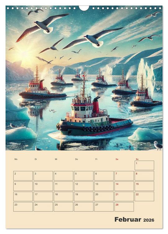 Produktbild: Fiktive Momente am Meer (Wandkalender 2026 DIN A3 hoch), CALVENDO Monatskalender