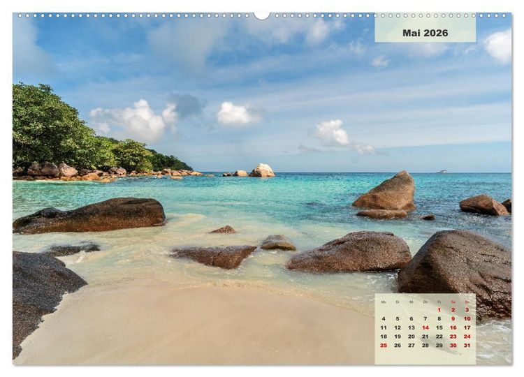 Produktbild: Ein Paradies aus Sand und Meer (Wandkalender 2026 DIN A2 quer), CALVENDO Monatskalender