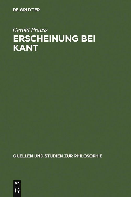 Produktbild: Erscheinung bei Kant