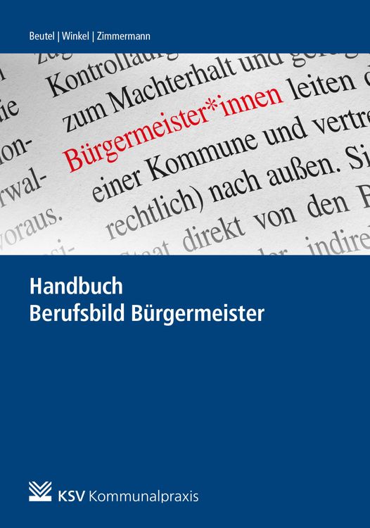 Produktbild: Handbuch Berufsbild B&uuml;rgermeister