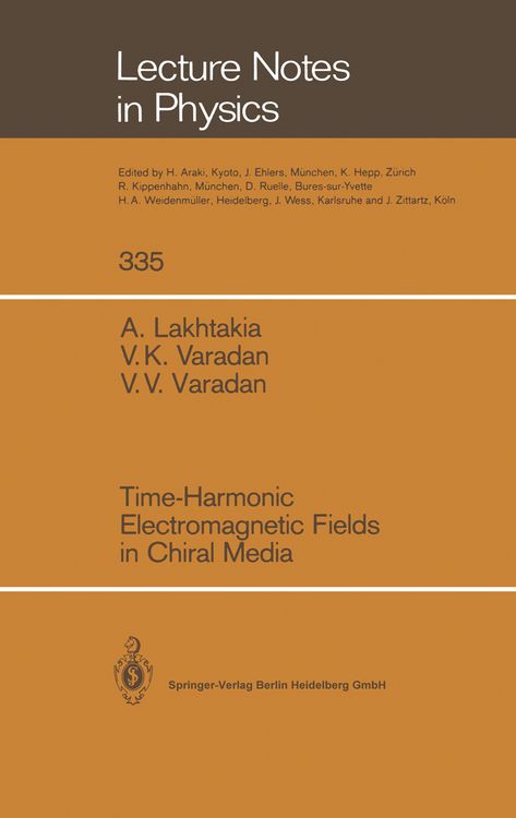 Produktbild: Time-Harmonic Electromagnetic Fields in Chiral Media