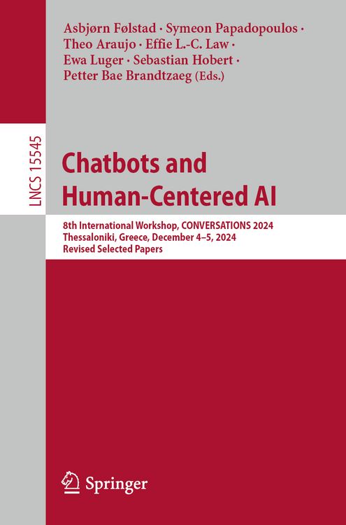 Produktbild: Chatbots and Human-Centered AI