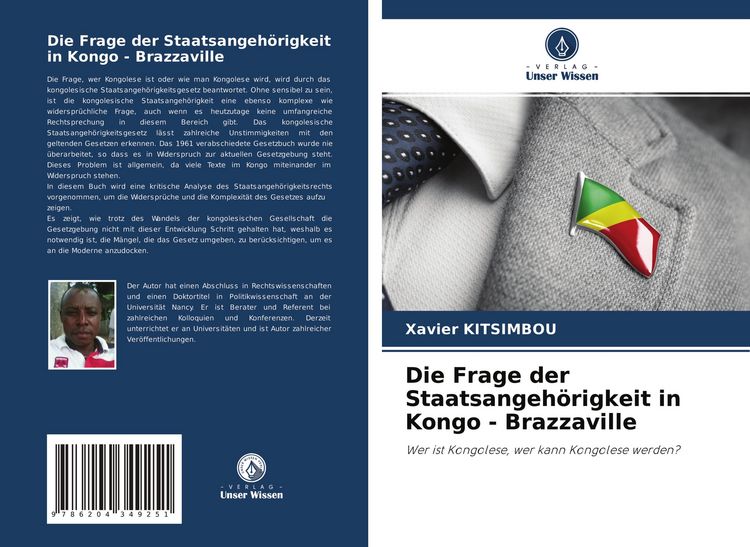 Produktbild: Die Frage der Staatsangeh&ouml;rigkeit in Kongo - Brazzaville