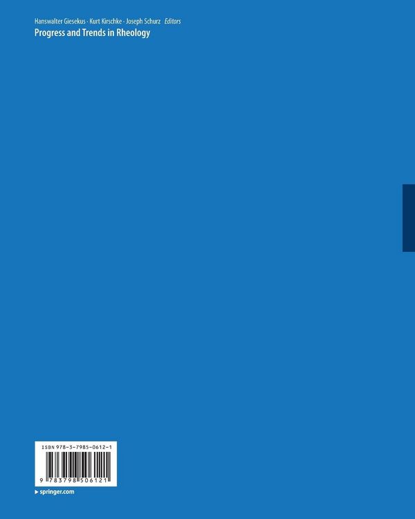 Produktbild: Progress and Trends in Rheology