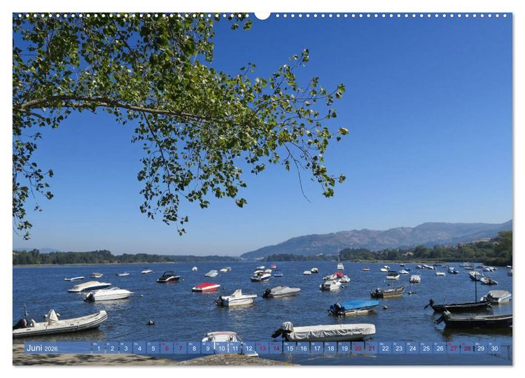Produktbild: Von Porto nach Santiago de Compostela (hochwertiger Premium Wandkalender 2026 DIN A2 quer), Kunstdruck in Hochglanz