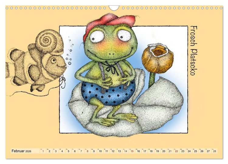 Produktbild: Kater Mizzimo und seine Freunde (Wandkalender 2026 DIN A3 quer), CALVENDO Monatskalender