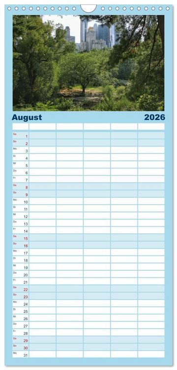 Produktbild: Familienplaner 2026 - B&auml;ume, der Atem der Natur mit 5 Spalten (Wandkalender, 21 x 45 cm) CALVENDO