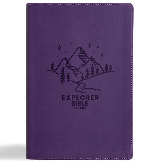 Produktbild: KJV Explorer Bible for Kids, Purple Leathertouch, Indexed