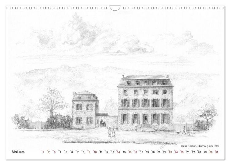 Produktbild: ZeitZeichnen - EinBlick in Stolbergs Geschichte (Wandkalender 2026 DIN A3 quer), CALVENDO Monatskalender