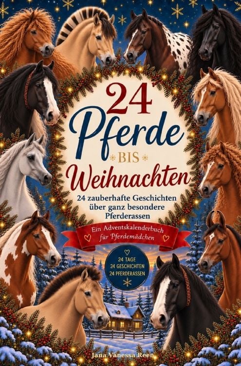 Produktbild: 24 Pferde bis Weihnachten: Ein Adventskalenderbuch f&uuml;r Pferdem&auml;dchen