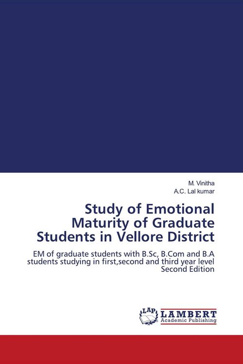 Produktbild: Study of Emotional Maturity of Graduate Students in Vellore District