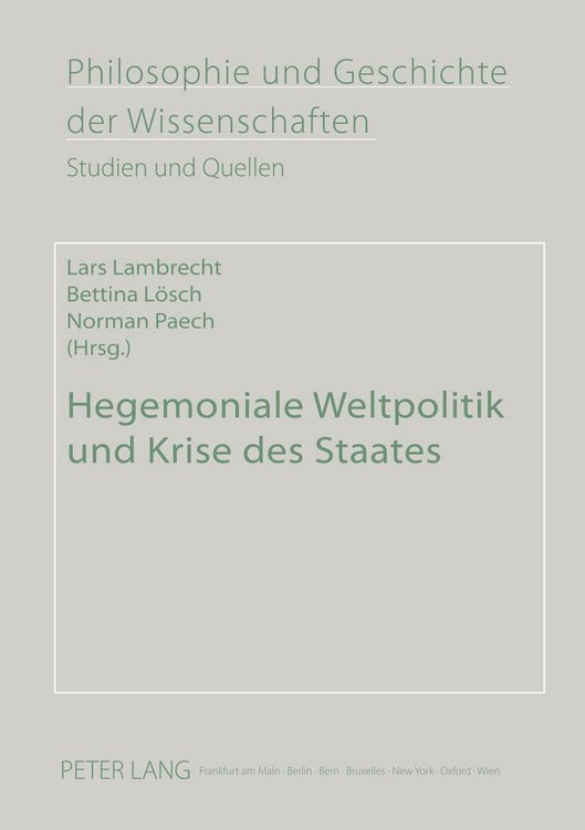 Produktbild: Hegemoniale Weltpolitik und Krise des Staates
