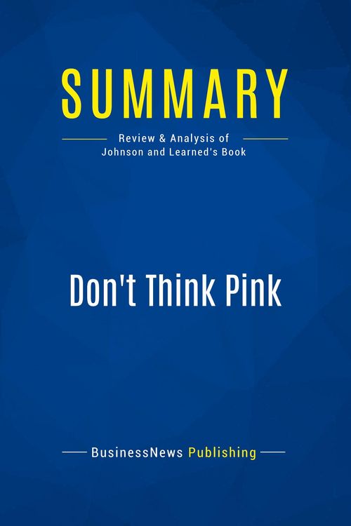 Produktbild: Summary: Don't Think Pink