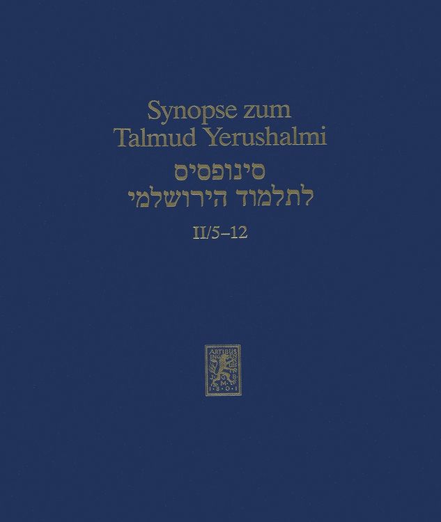 Produktbild: Synopse zum Talmud Yerushalmi