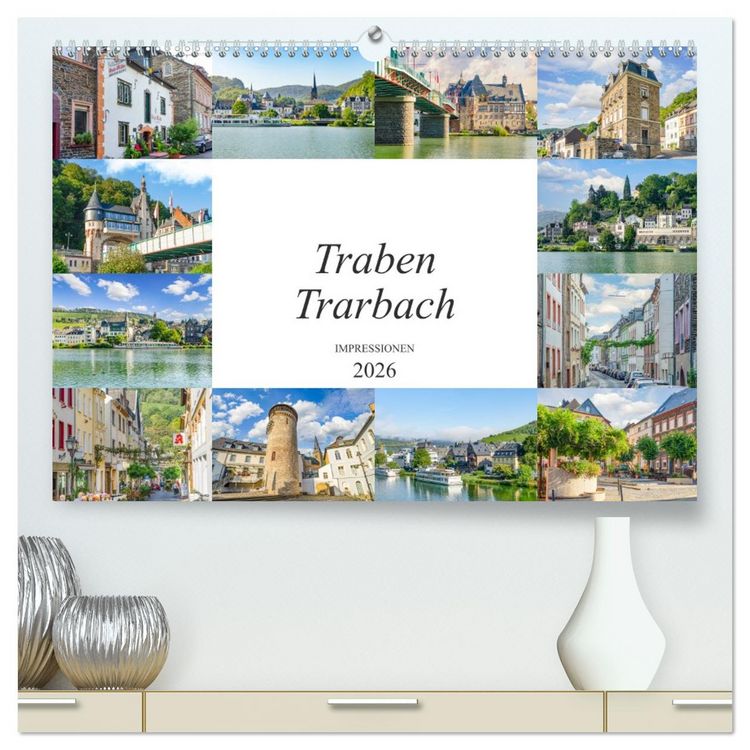 Produktbild: Traben Trarbach Impressionen (hochwertiger Premium Wandkalender 2026 DIN A2 quer), Kunstdruck in Hochglanz