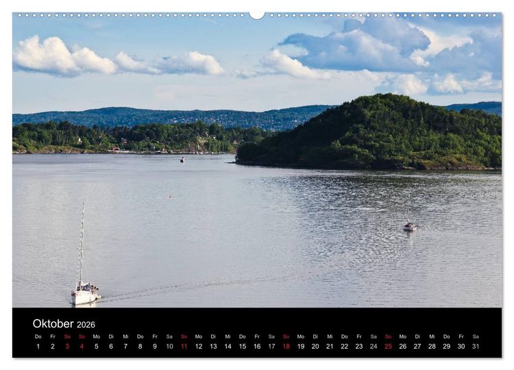 Produktbild: Oslo (Wandkalender 2026 DIN A2 quer), CALVENDO Monatskalender
