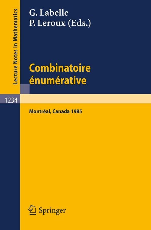 Produktbild: Combinatoire enumerative