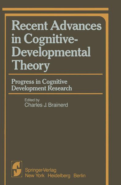 Produktbild: Recent Advances in Cognitive-Developmental Theory