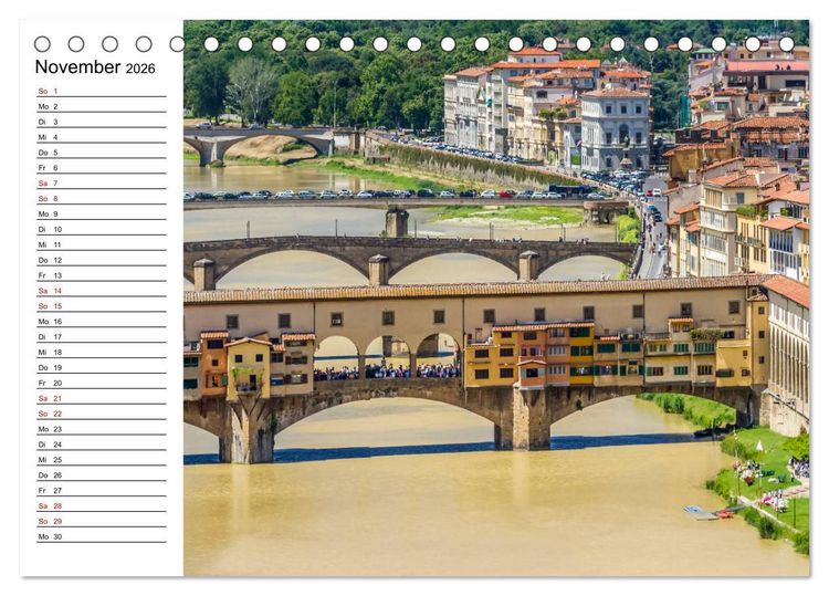 Produktbild: Impressionen aus FLORENZ (Tischkalender 2026 DIN A5 quer), CALVENDO Monatskalender
