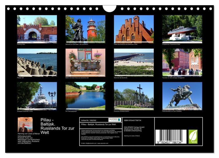 Produktbild: Pillau - Baltijsk. Russlands Tor zur Welt (Wandkalender 2026 DIN A4 quer), CALVENDO Monatskalender